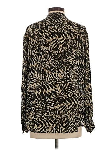 L'Agence Long Sleeve Silk Top (view 2)