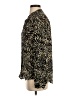 L'Agence 100% Silk Animal Print Gold Long Sleeve Silk Top Size S - photo 5