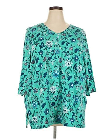 Woman Within 3/4 Sleeve T-Shirt (view 1)
