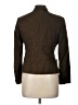 Liz Claiborne 100% Polyester Brown Blazer Size 10 Petite - photo 2