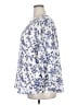 Monday Fun 100% Polyester Floral Blue 3/4 Sleeve Blouse Size 2X - photo 5