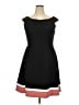Connected Apparel Color Block Black Cocktail Dress Size 18 - photo 1