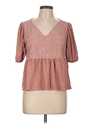 Lucky Brand Short Sleeve Blouse (view 1)