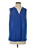 NYDJ 100% Polyester Blue Sleeveless Blouse Size S - photo 1