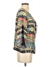 Johnny Was 100% Silk Floral Multi Color Black 3/4 Sleeve Blouse Size S - photo 4