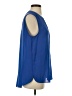 NYDJ 100% Polyester Blue Sleeveless Blouse Size S - photo 4