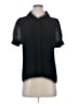 CeCe 100% Polyester Black Short Sleeve Top Size S - photo 1