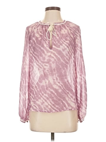 Paige Long Sleeve Silk Top (view 1)