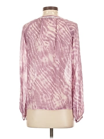 Paige Long Sleeve Silk Top (view 2)