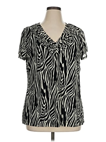 Dana Buchman Short Sleeve Blouse (view 1)