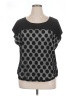 NY Collection Black Short Sleeve Top Size XL - photo 1