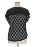 NY Collection Black Short Sleeve Top Size XL - photo 2