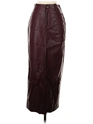 Maeve by Anthropologie Faux Leather Skirt (view 1)