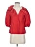 Madewell Red 3/4 Sleeve Button-Down Shirt Size XS - photo 1