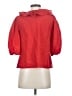 Madewell Red 3/4 Sleeve Button-Down Shirt Size XS - photo 2