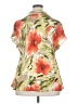 Allison Taylor 100% Polyester Tropical Orange Short Sleeve Blouse Size 2X - photo 2