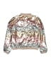 H&M 100% Polyester Metallic Gold Jacket Size 10 - photo 2