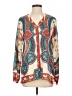 Johnny Was 100% Silk Paisley Floral Multi Color Ivory Long Sleeve Blouse Size S - photo 1