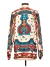 Johnny Was 100% Silk Paisley Floral Multi Color Ivory Long Sleeve Blouse Size S - photo 2