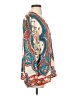 Johnny Was 100% Silk Paisley Floral Multi Color Ivory Long Sleeve Blouse Size S - photo 4
