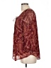 St. John's Bay 100% Polyester Burgundy 3/4 Sleeve Blouse Size L - photo 5