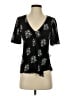 Lucky Brand Black Short Sleeve Blouse Size XS - photo 1