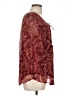 St. John's Bay 100% Polyester Burgundy 3/4 Sleeve Blouse Size L - photo 4