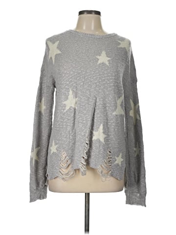 Hem & Thread Pullover Sweater (view 1)