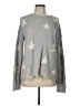 Hem & Thread 100% Acrylic Stars Gray Pullover Sweater Size L - photo 1