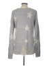 Hem & Thread 100% Acrylic Stars Gray Pullover Sweater Size L - photo 2