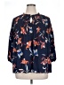 a.n.a. A New Approach 100% Polyester Blue 3/4 Sleeve Blouse Size XL - photo 1