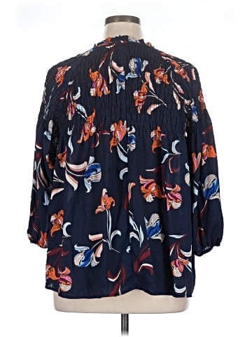 a.n.a. A New Approach 3/4 Sleeve Blouse (view 2)