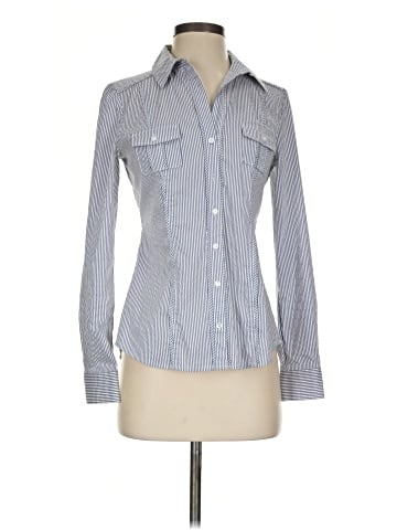 White House Black Market Long Sleeve Button-Down Shirt (view 1)