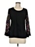 Chico's Black Long Sleeve Blouse Size M - photo 1