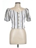 Emerson Lang Ivory Short Sleeve Blouse Size L - photo 1