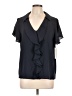 Counterparts Black Short Sleeve Blouse Size L - photo 1