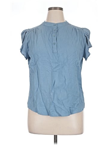 Shein Curve Short Sleeve Blouse (view 1)