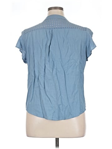 Shein Curve Short Sleeve Blouse (view 2)