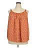 Lane Bryant 100% Polyester Orange Sleeveless Blouse Size 24 - photo 1