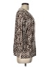 Cathy Daniels Silver 3/4 Sleeve Blouse Size L - photo 4