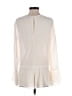 Theory 100% Silk Ivory Long Sleeve Silk Top Size M - photo 2