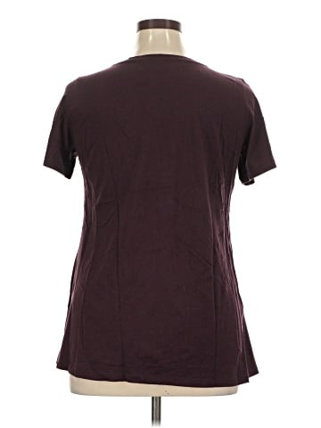 LOGO by Lori Goldstein Short Sleeve Henley (view 2)