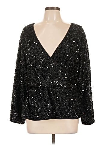 Shein Curve Long Sleeve Blouse (view 1)