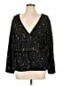 Shein Curve 100% Polyester Black Long Sleeve Blouse Size 12 Plus (0) - photo 1
