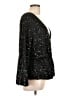 Shein Curve 100% Polyester Black Long Sleeve Blouse Size 12 Plus (0) - photo 4