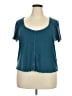 Torrid Teal Short Sleeve Top Size 3X Plus (3) - photo 1