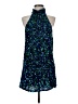 Zara 100% Polyester Stars Blue Cocktail Dress Size XS - photo 1