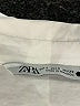Zara 100% Cotton Ivory Short Sleeve Blouse Size S - photo 7