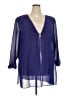 Patra 100% Polyester Purple 3/4 Sleeve Blouse Size 24 - photo 1