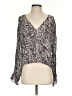 ALLSAINTS 100% Viscose Gray Long Sleeve Blouse Size S - photo 1